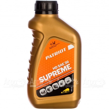 Масло Patriot Supreme HD SAE 30 592 мл для 4-х тактных двигателей в Калининграде