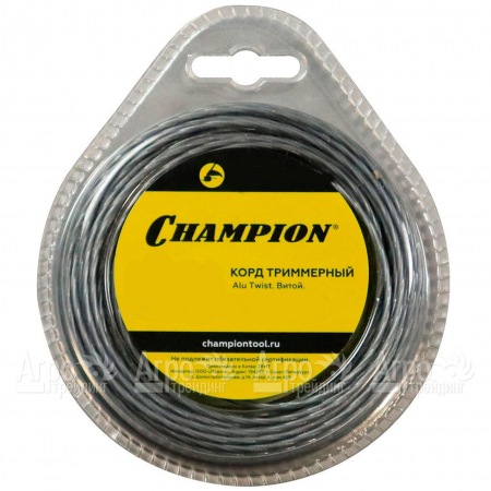 Корд триммерный Champion Alu Twist 3.0мм, 60м (витой)+нож  в Калининграде