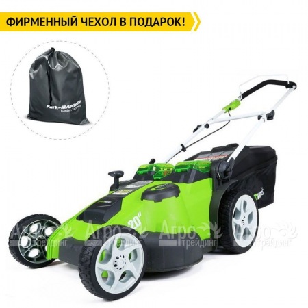 Газонокосилка аккумуляторная GreenWorks G-Max G40LM49DB 40V 49 см Twin Force (без батареи и зарядного устройства) в Калининграде