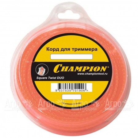 Корд триммерный Champion Square Twist Duo 2.4мм, 44м (витой квадрат)  в Калининграде