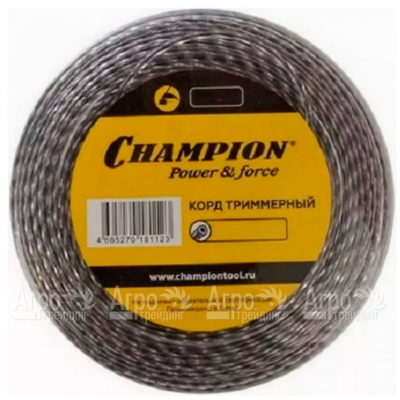 Корд триммерный Champion Tri-twist 3.0мм, 50м (витой треугольник)+нож  в Калининграде