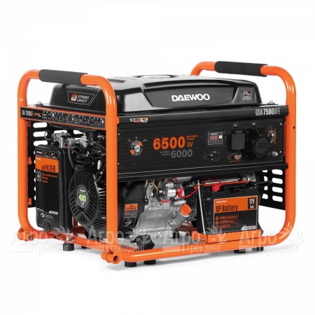 Бензин-газовый генератор Daewoo GDA 7500 DFE 6 кВт  в Калининграде