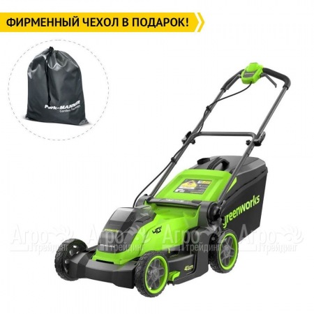 Газонокосилка аккумуляторная GreenWorks GD40LM411 4 Ач в Калининграде