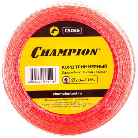 Корд триммерный Champion Square Twist Duo 2.0мм, 126м (витой квадрат)+нож  в Калининграде