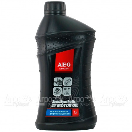 Масло AEG Semi Synthetic 2T Motor Oil API TC 1 л для 2-х тактных двигателей  в Калининграде