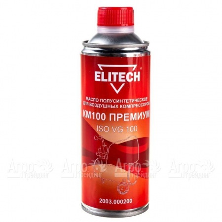 Масло полусинтетическое Elitech КМ100 2003.000200 ISO 100 0.45 л для воздушных компрессоров в Калининграде