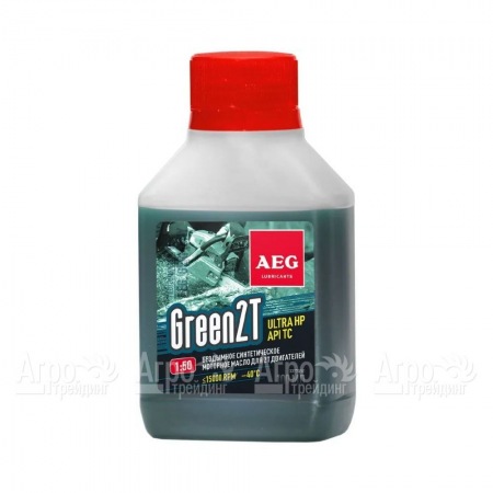 Масло синтетическое AEG Green HP 2T Motor Oil API TC 100 мл для 2-х тактных двигателей в Калининграде