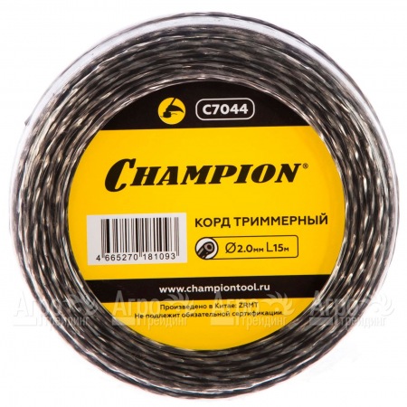 Корд триммерный Champion Tri-twist 2.0мм, 15м (витой треугольник)  в Калининграде