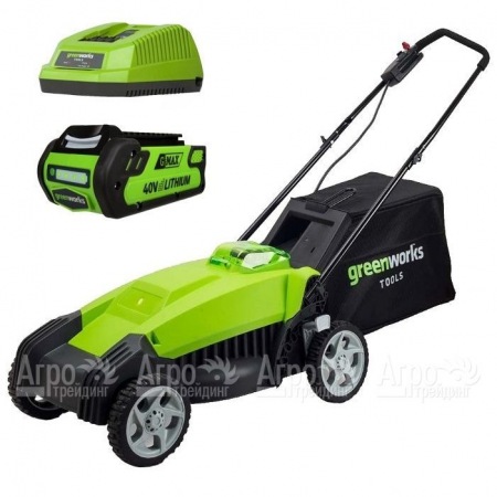 Газонокосилка аккумуляторная GreenWorks G-Max G40LM35 40V 35 см (без аккумулятора и ЗУ)  в Калининграде