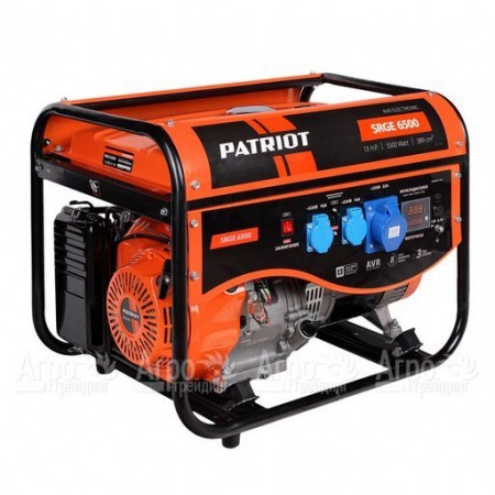 Бензогенератор Patriot Max Power SRGE-6500 5 кВт   в Калининграде