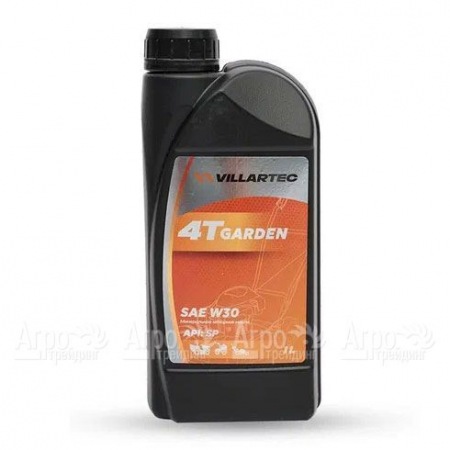 Масло моторное летнее Villartec 4T Garden SAE W-30, 1 л для 4-х тактных двигателей  в Калининграде