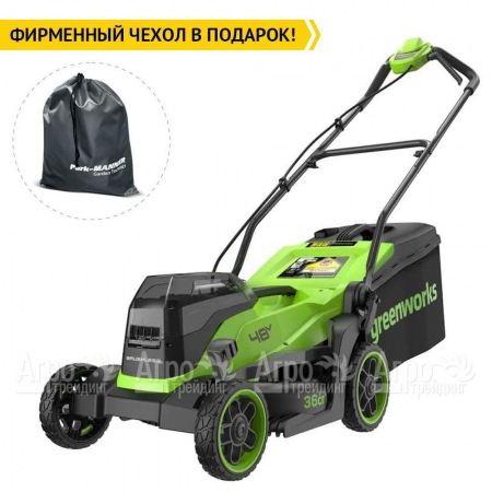 Газонокосилка аккумуляторная GreenWorks GD24X2LM361 2х4 Ач в Калининграде